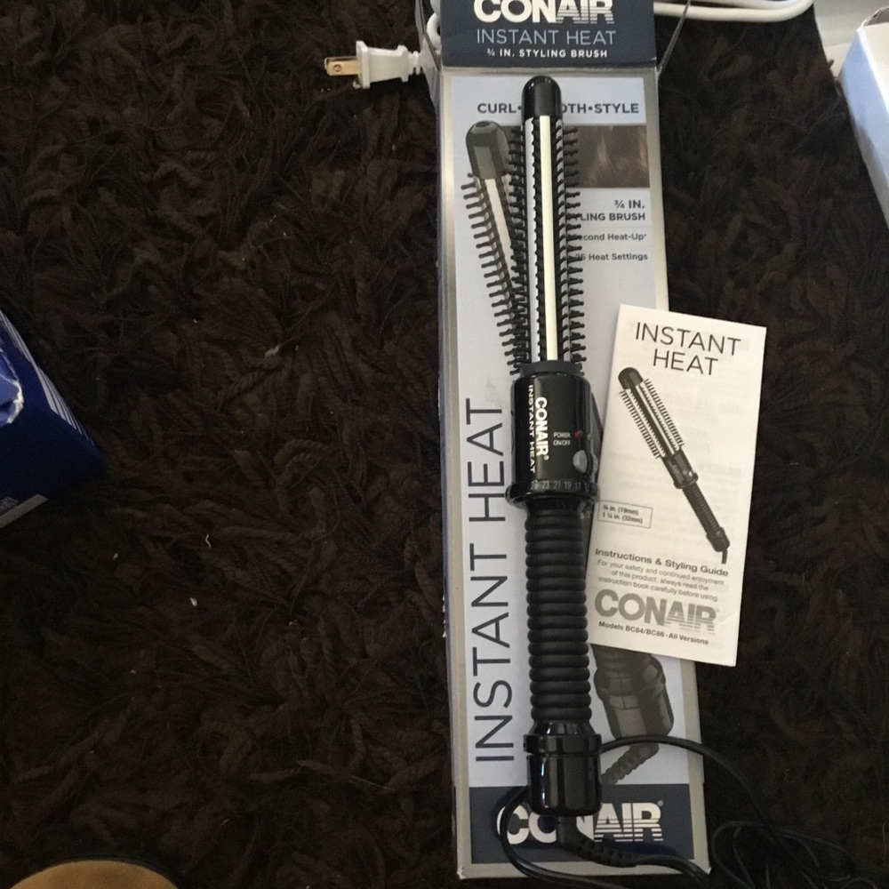 Conair Instant Heat Curling Iron 1  1/4inch Soft Curls 25 Heat Settings Auto Off